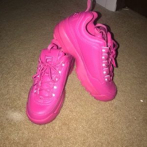 Hot Pink FILA Disruptors